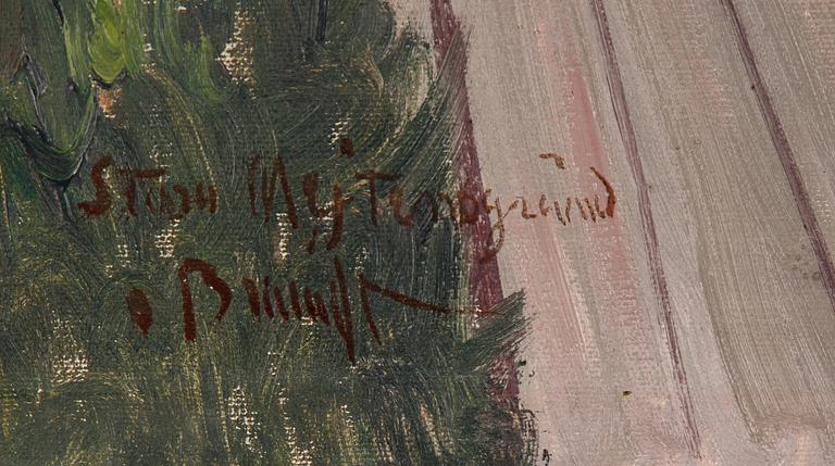 Carl Brandt, oil on canvas, signed.