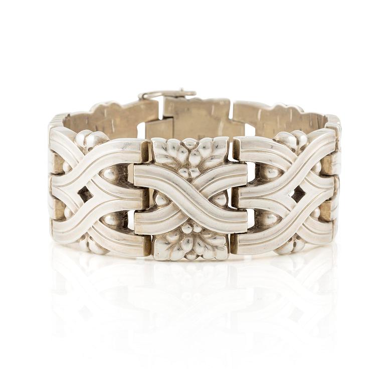 Harald Nielsen, a bracelet, silver, Georg Jensen 1933-1944.