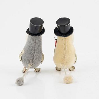 Moomin figures, 2 pcs, Atelier Fauni, Finland, 1950s/60s.