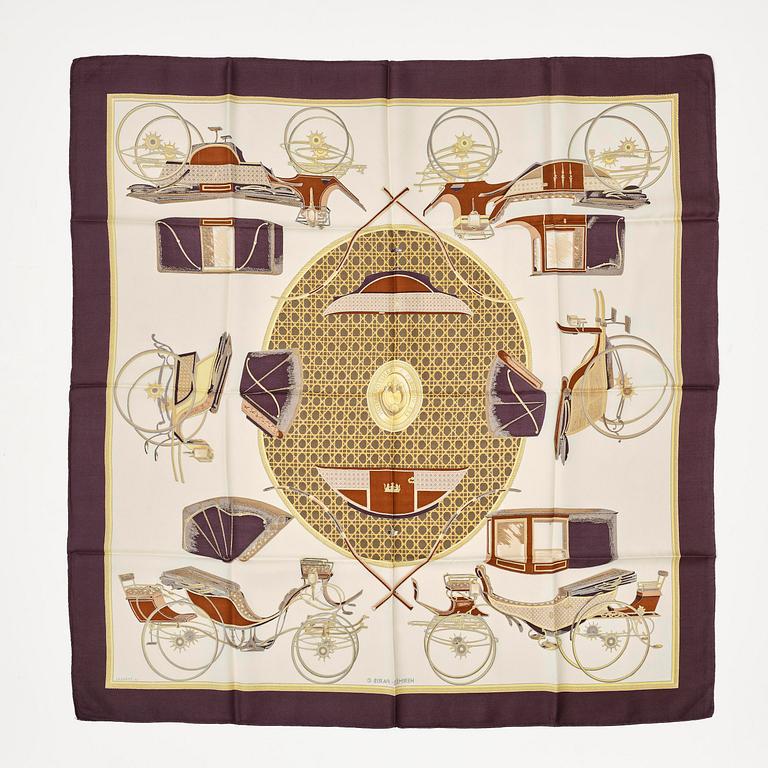 Hermès, scarf, "Les Voitures à Transformation".