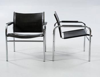 A pair of "Kointe" arm chairs by Tord Björklund, Ikea, late 20th century.