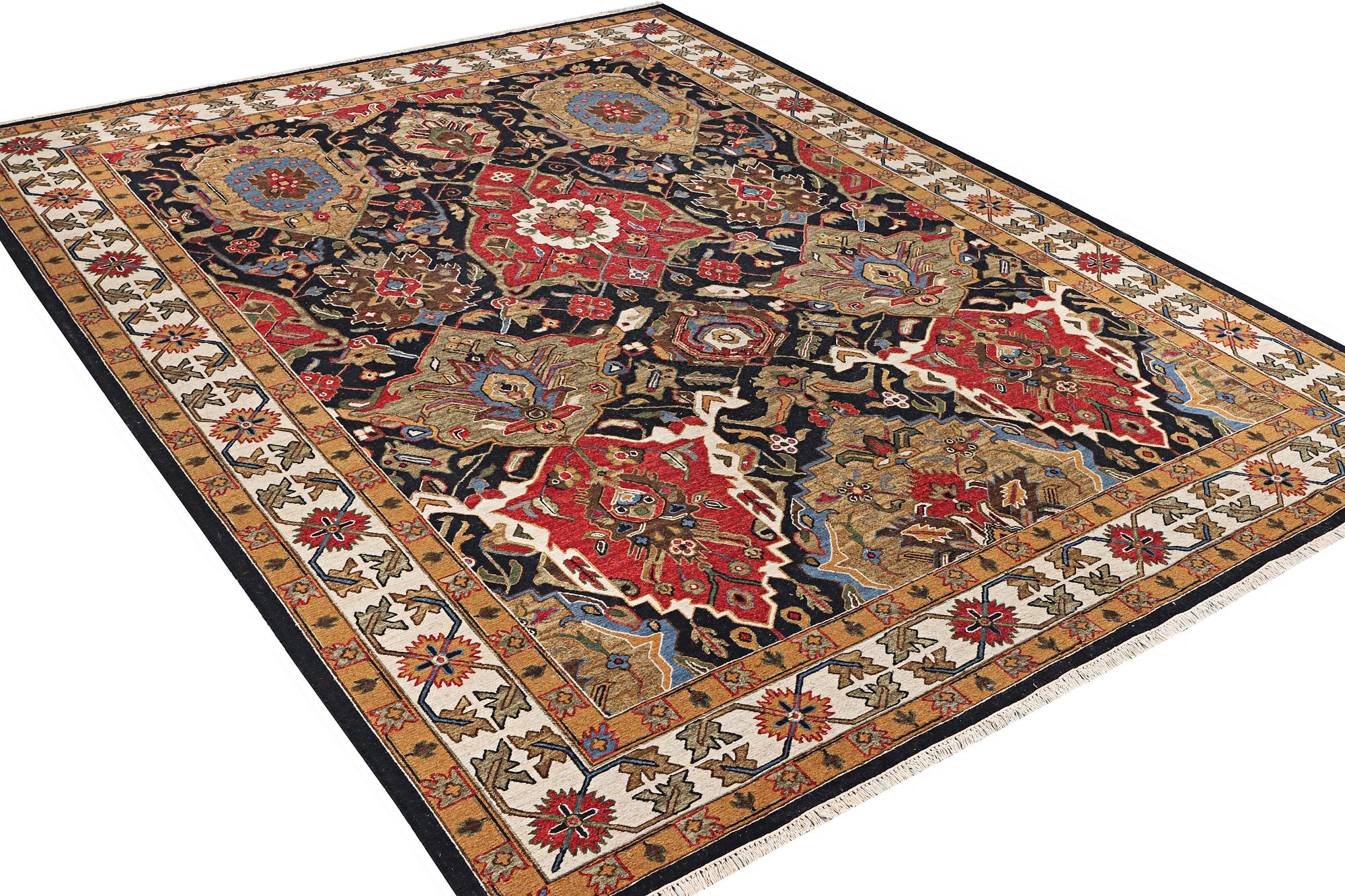 Matta, orientalisk med Mamluk-design, ca. 364 x 276 cm.