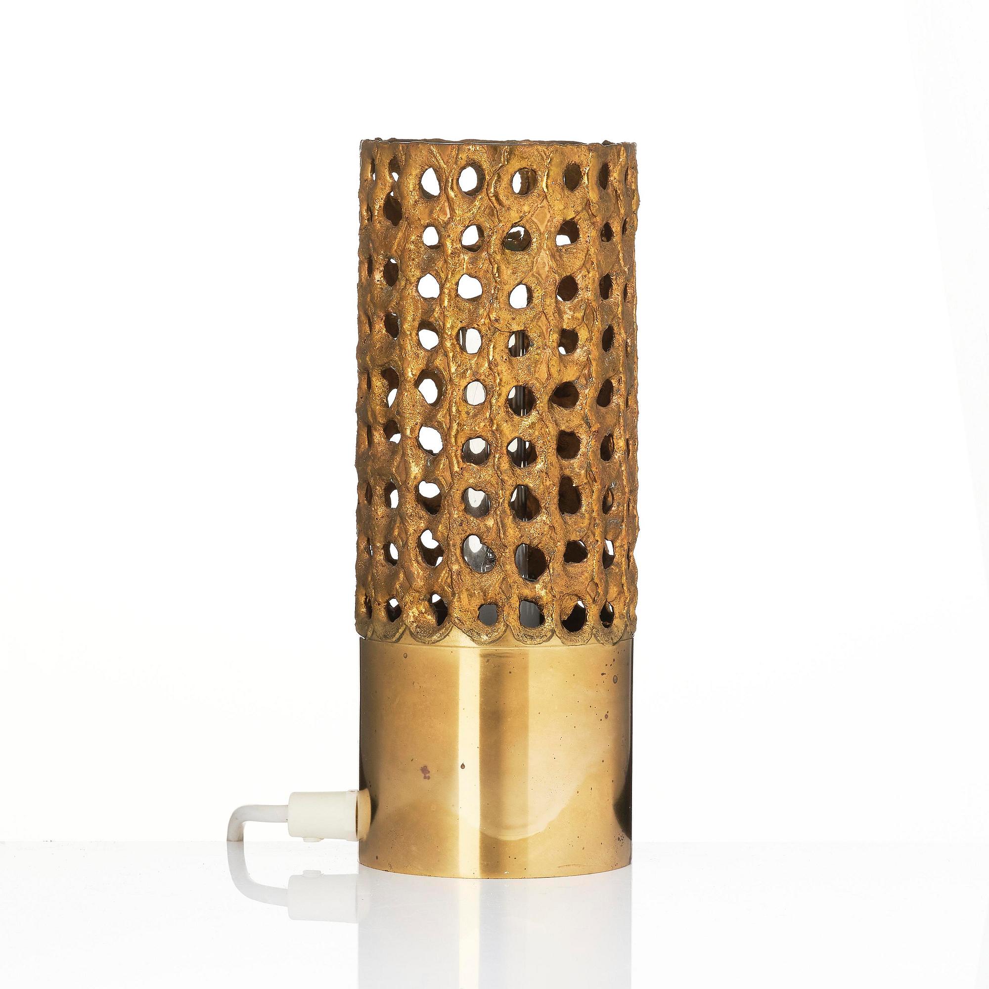 Pierre Forssell, bordslampa, Mässingstudion, Skultuna, 1986.