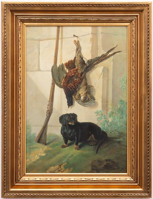 Jean-Baptiste Oudry, kopia efter, Taxen Pehr med jaktbyte.