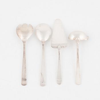 A silver cutlery set, 69 pieces "Rosenholm", GAB and 10 pieces "Flavia, Erik Fleming, Stockholm.