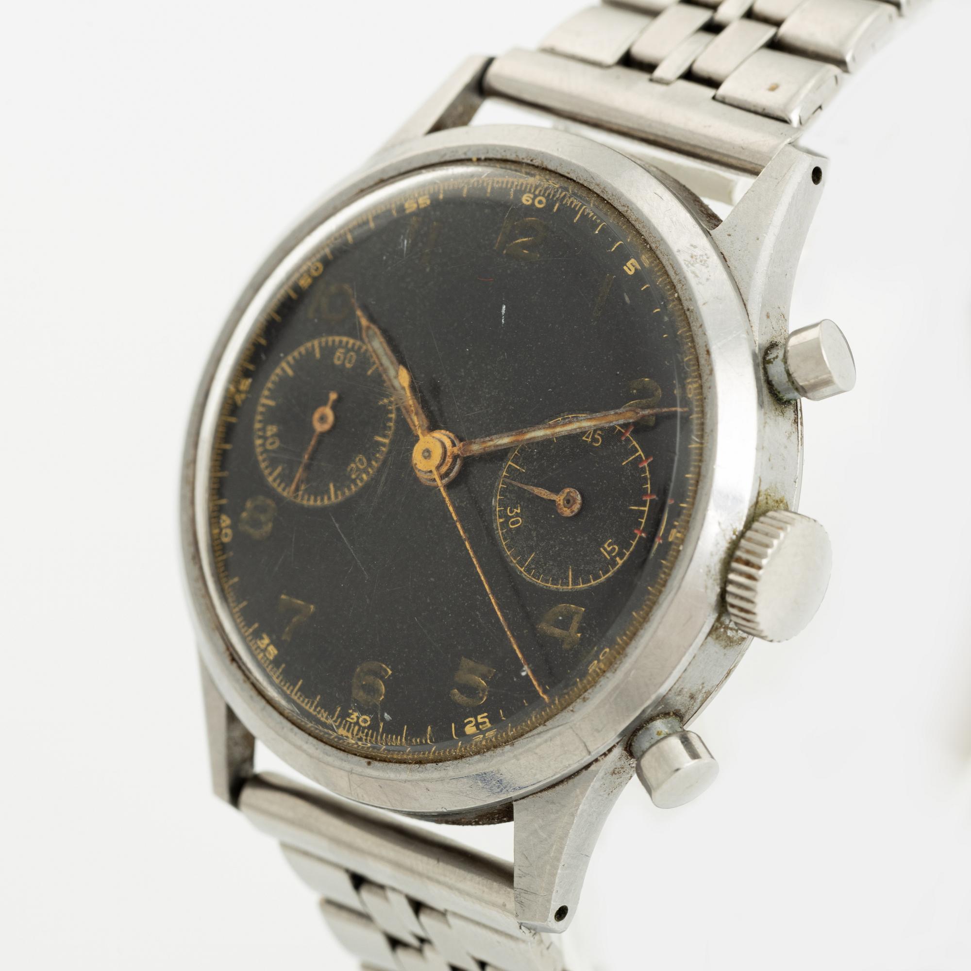 Angelus, "Hermetique", kronograf, armbandsur, 37 mm.