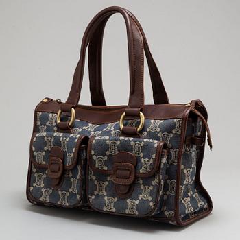 CELINE, "Macadam Denim Shoulder Bag".