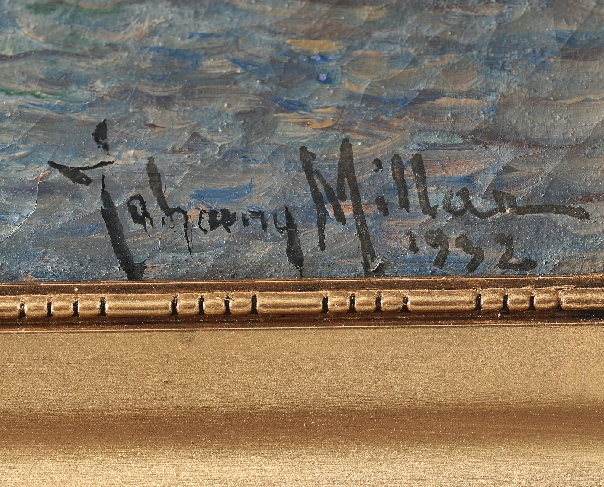 JOHNNY MILLAR, olja på duk, signerad, daterad 1932.