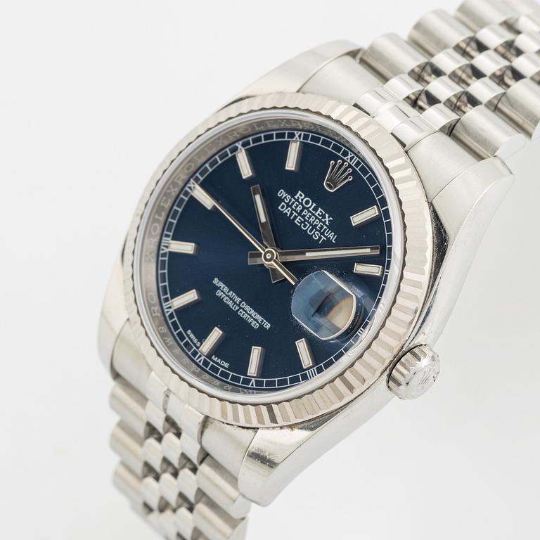 Rolex, Oyster Perpetual, Datejust, wristwatch, 36 mm.