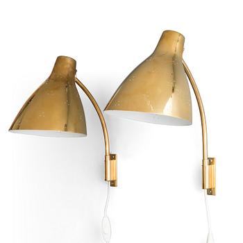 LISA JOHANSSON-PAPE, a pair of mid-20th century '3055' wall lights for Stockmann Orno. Finland.