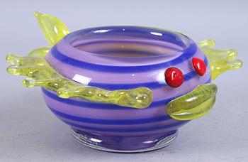 SKÅL, studioglas, Anna Örnberg, Strömbergshyttan, sign.