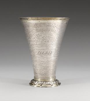 814. BÄGARE, silver. Erik Lemon, Uppsala 1769.