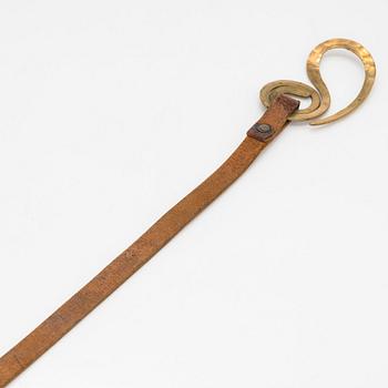 Alexander Calder, belt buckle with leather strap 1938.