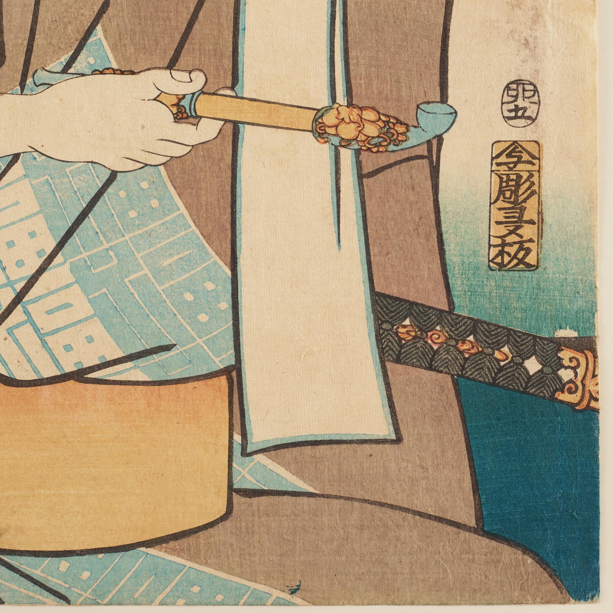 UTAGAWA KUNISADA (TOYOKUNI III) (1786–1864), a coloured woodblock print, Japan, 19th century.