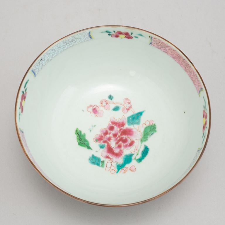 A famille rose bowl, Qingdynasty, Qianlong (1736-95).