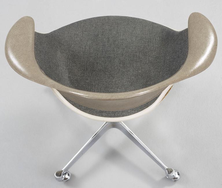 SKRIVBORDSSTOL, George Nelson, Herman Miller, formgiven 1960-tal.