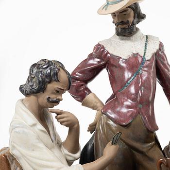 Juan Huerta, figurine, "Playing Cards", Lladró, Spain.