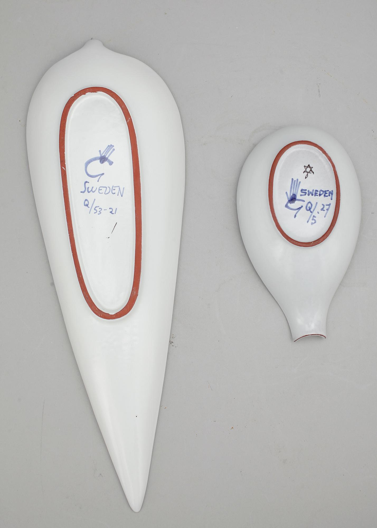 FAT samt SKÅL, fajans, Stig Lindberg, Gustavsberg studio, 1940/50-tal.