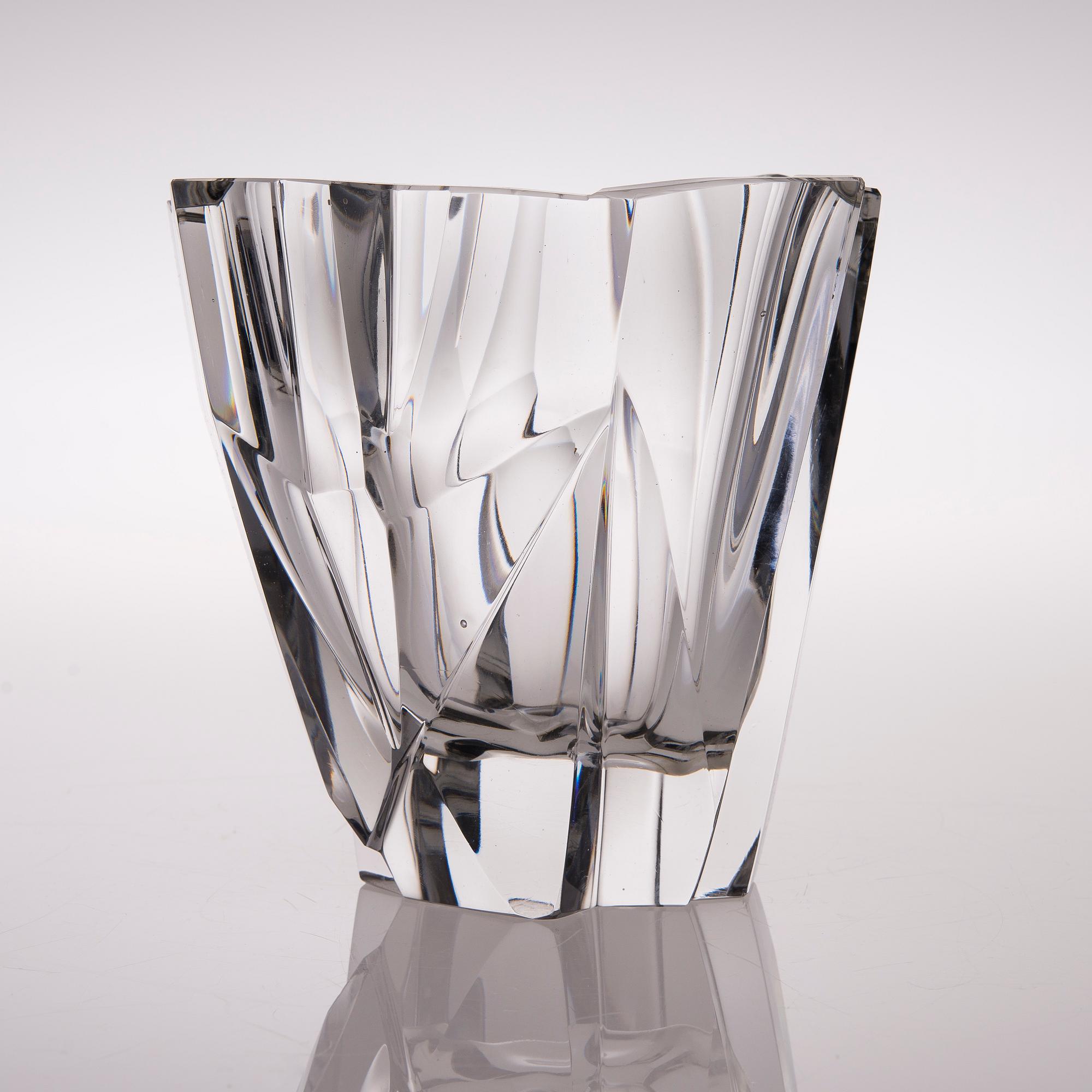 TAPIO WIRKKALA, A VASE. The Iceberg. Signed Tapio Wirkkala iittala -57.