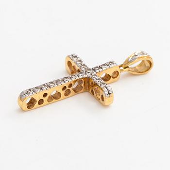 Pendant, brilliant-cut diamonds, 18K gold.