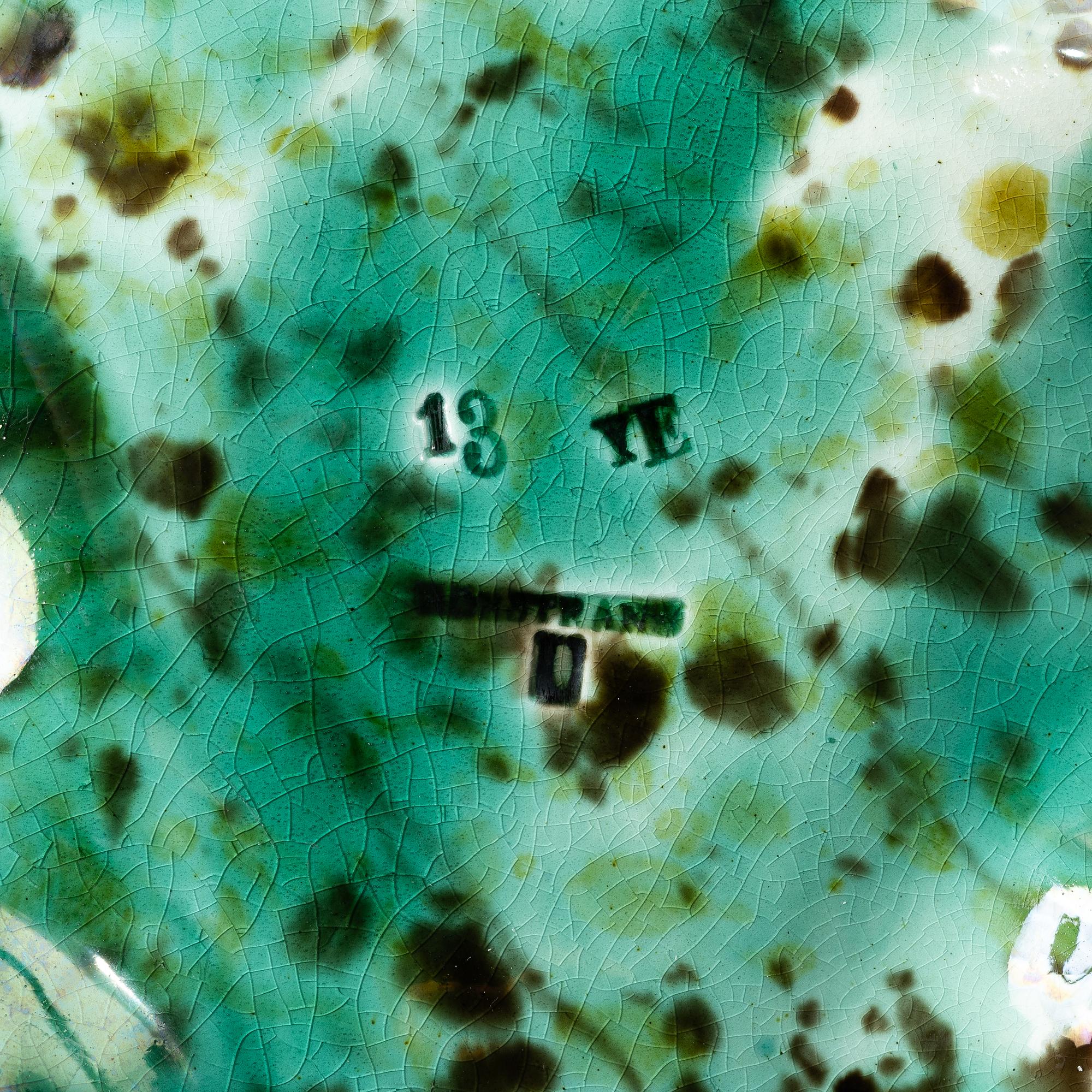 Rörstrand, Two dishes, majolica, late 19th century.