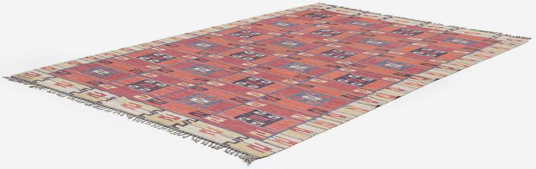 Märta Måås-Fjetterström, matta, "Röda Esset", rölakan, ca 339 x 225 cm, signerad AB MMF.