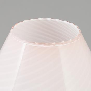 An Italian glass table light, probably Vetri, Murano.