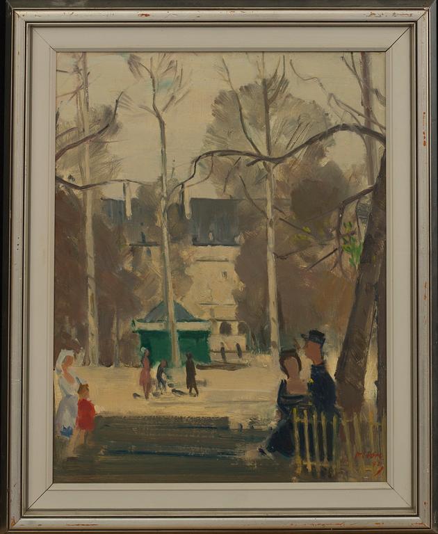 NILS OVE OLSON, oil on panel. Signed and dated -70.