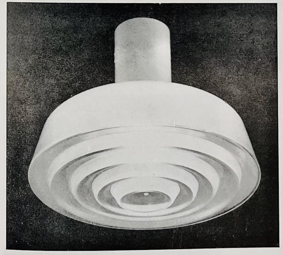 Harald Notini, a pair of ceiling lamps, model "11321", Arvid Böhlmarks Lampfabrik, 1940s.