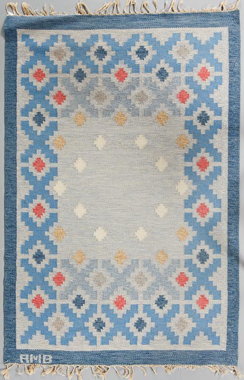 MATTA, rölakan, 202 x 134 cm, Anne-Marie Boberg, signerad AMB, 1900-talets andra hälft.