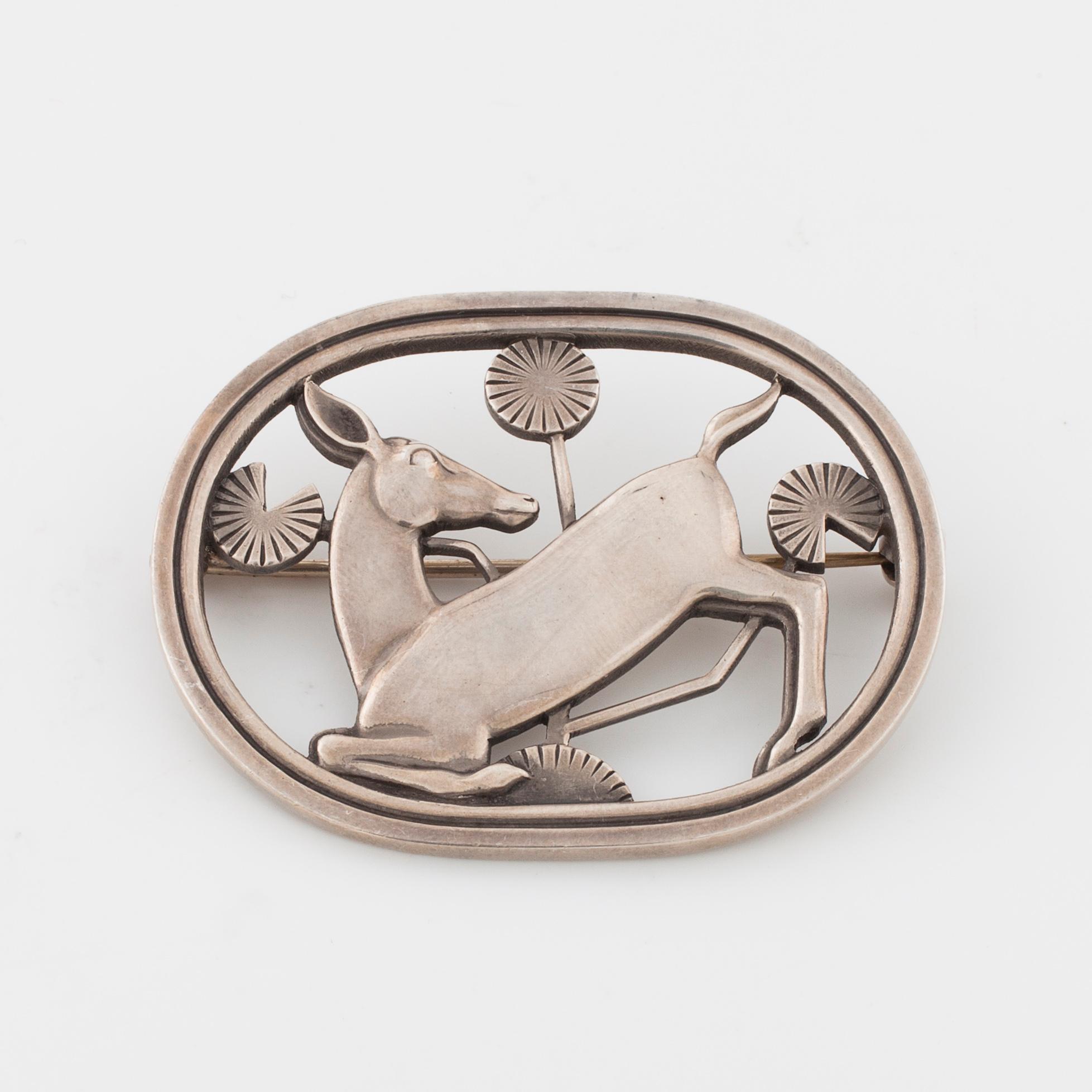 GEORG JENSEN, brosch, mellan 1933 - 1944.