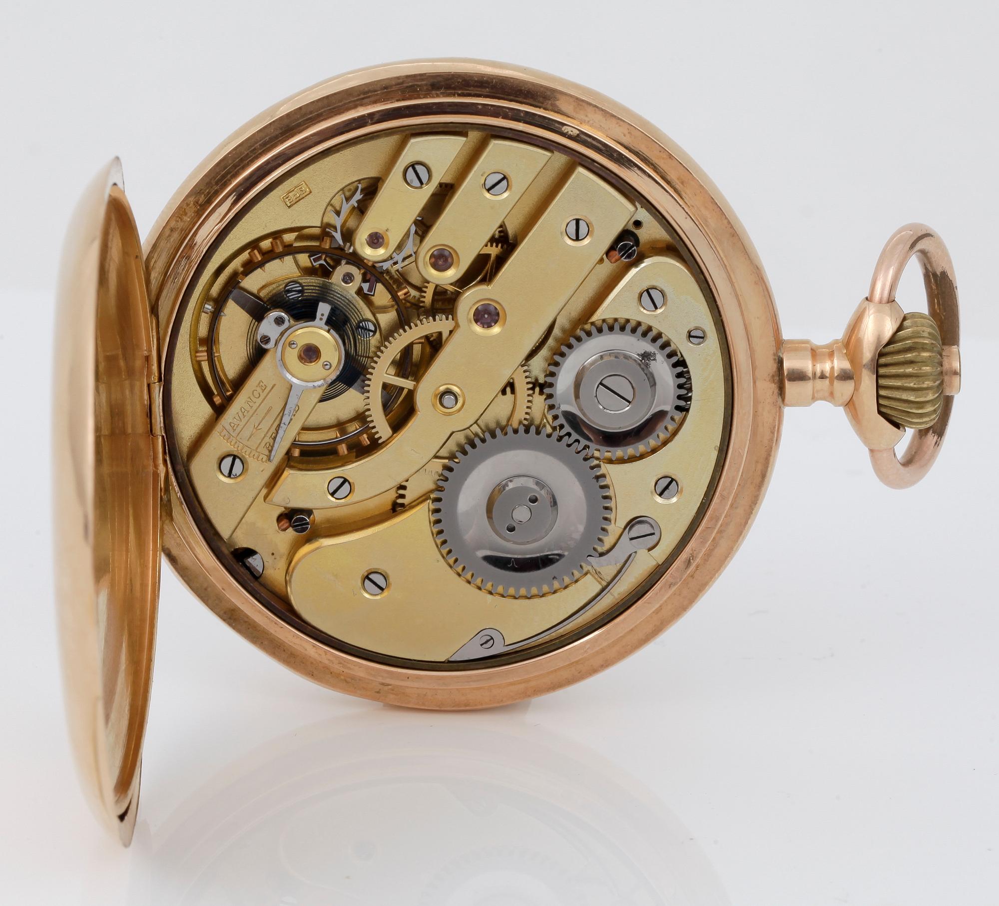 FICKUR, boett i 18K guld. 1900-talets första hälft. Vikt totalt ca 95,6 gram.