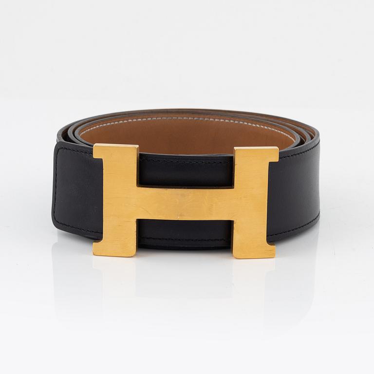 Hermès, "Constance belt buckle & Reversible leather strap" belt, 2011, size 95.