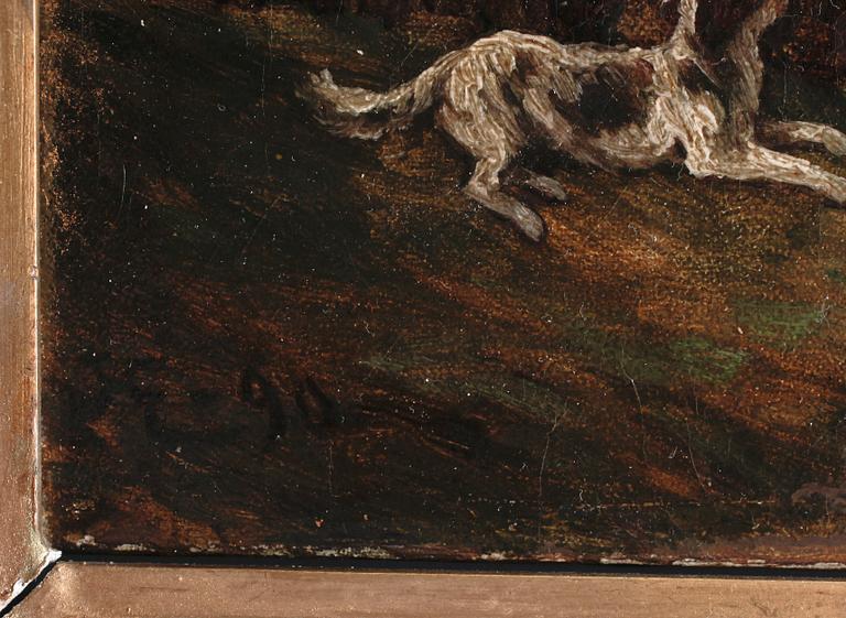 JOHAN TIRÈN, olja på duk. Sign och dat -90.