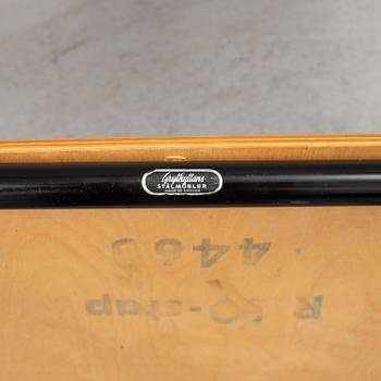 STOLAR, 6 st, Grythyttan Stålrörsmöbler, 1900-talets andra hälft.