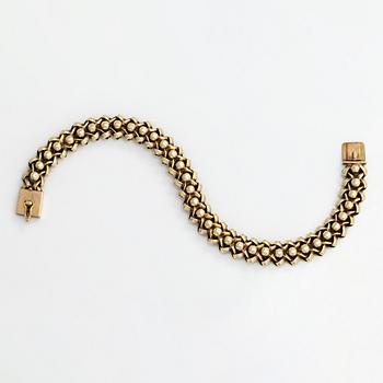 A 14K gold bracelet. Finnish import marks.