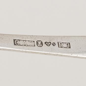 Jacob Ängman, table cutlery, 24 pieces, silver, 'Rosenholm', GAB, some Stockholm 1967.