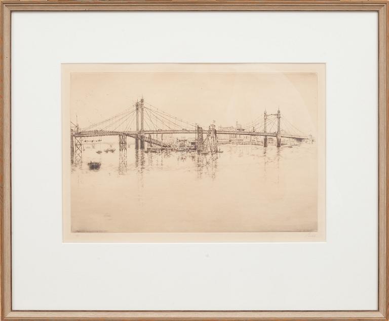 AXEL FRIDELL, torrnål, signerad.