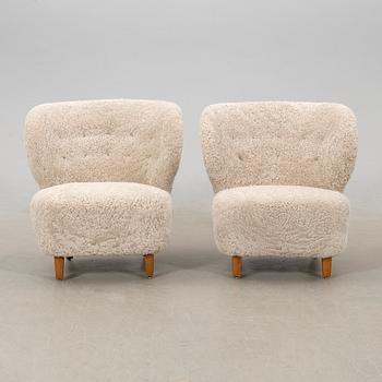 Fåtöljer ett par, Swedish Modern.