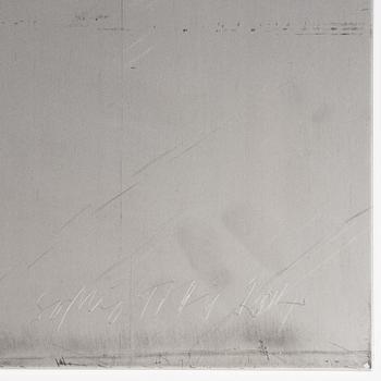 Sophie Tottie, "White Lines (steel drawing) rattan texture".