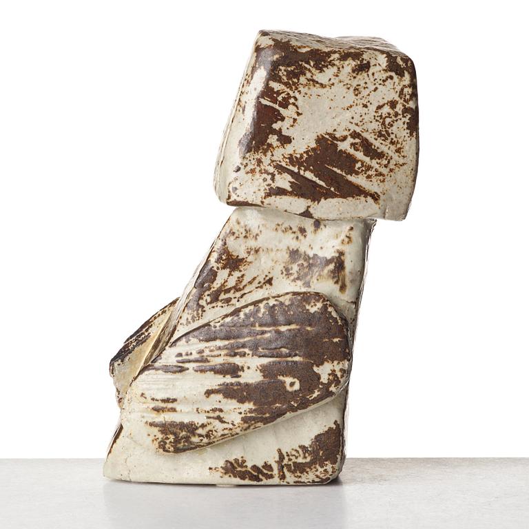 Michael Schilkin, a stoneware sculpture of an owl, Arabia, Finland ca 1960.