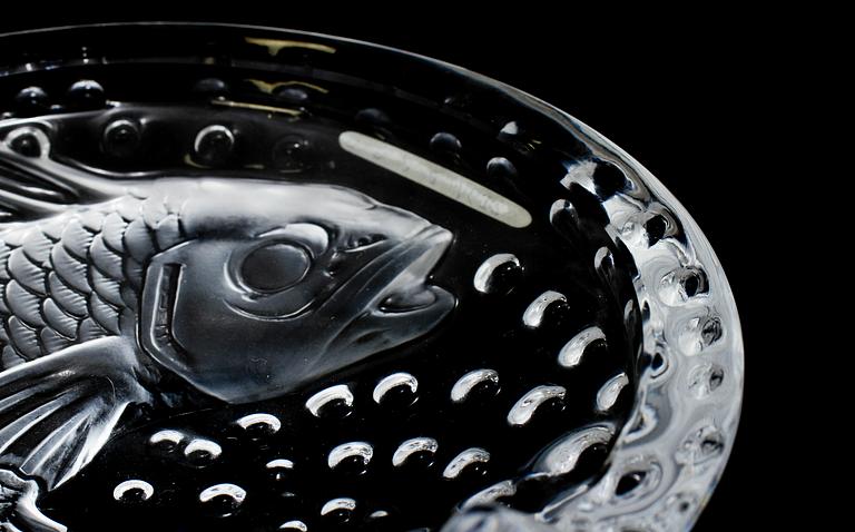 PARTI GLAS, 8 st, Lalique, 1900-talets andra hälft.