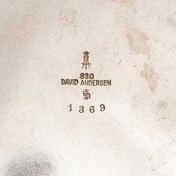 David Andersen, praktskål, silver, Norge, 1900-talets början.