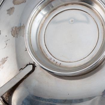 A pair of sterling silver tazzaz.