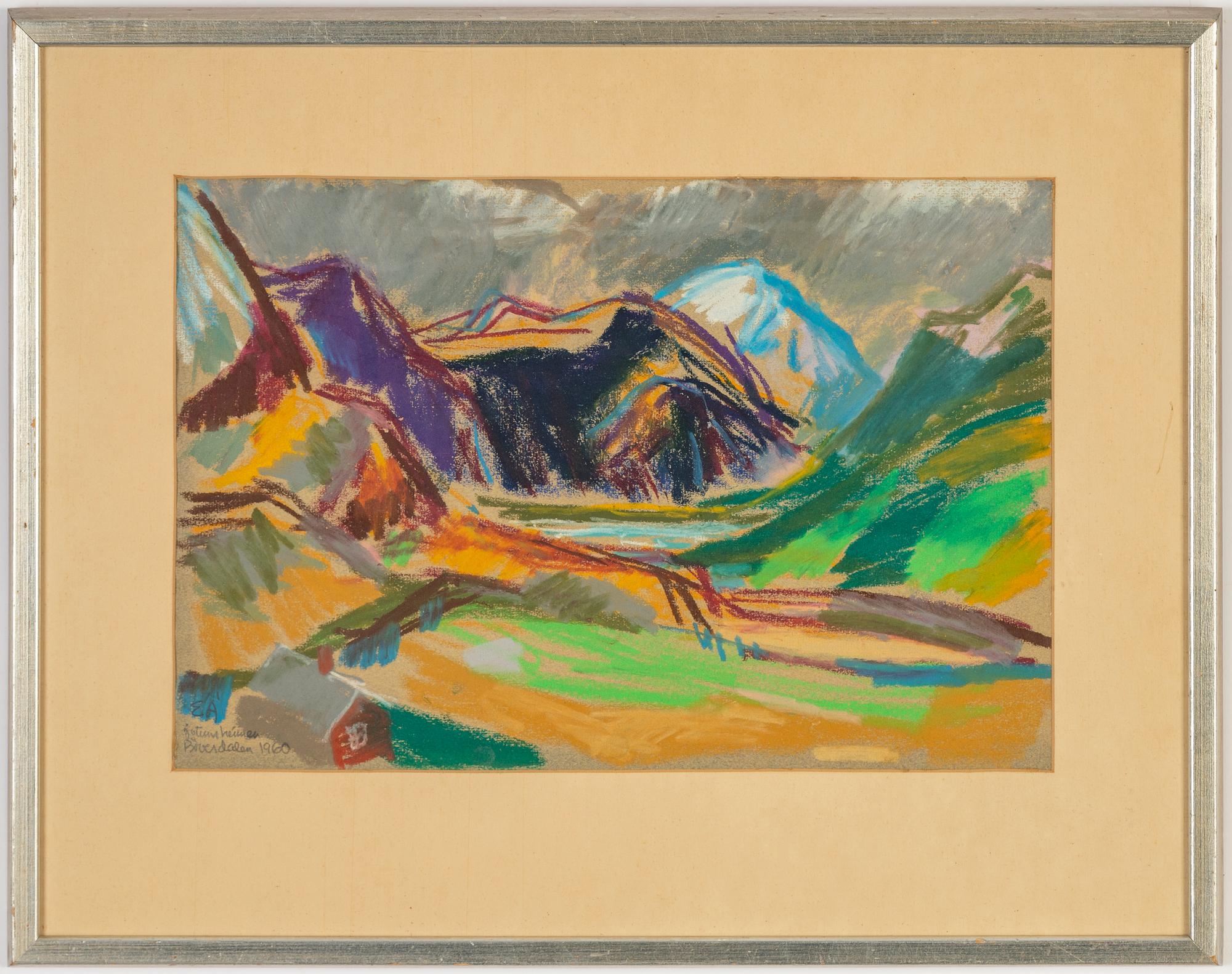 Erling Ärlingsson, pastel, signed and dated 1960.