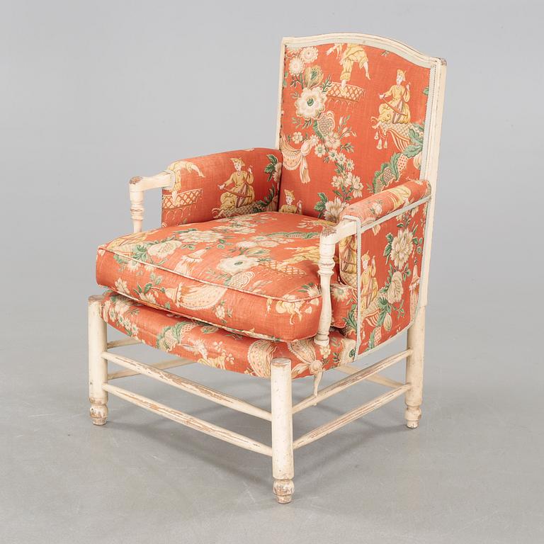 A 19th century armchair.