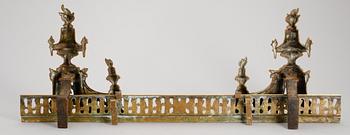 ELDSTÄLL, mässing, 1800-tal.