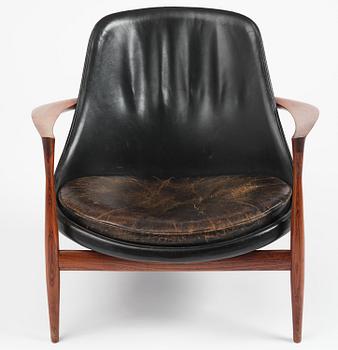 Ib Kofod-Larsen, a rosewood "Elizabeth" easy chair, cabinetmakers Christensen & Larsen, Denmark, 1950s-60s.