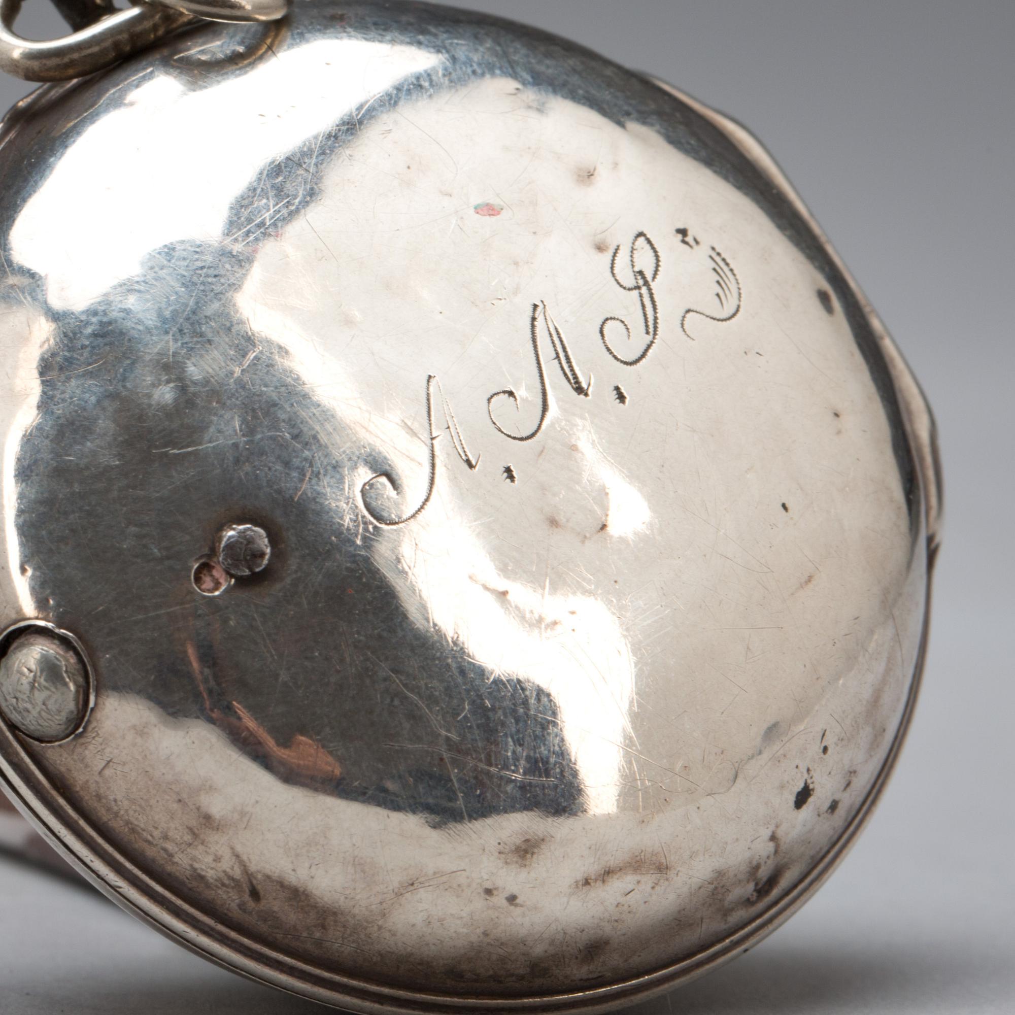 FICKUR, silver. J Hamilton, London. 1700-tal.