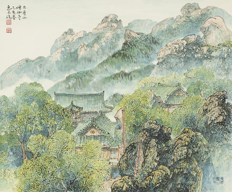Oidentifierad konstnär, akvarell och tusch på papper, Korea, 1900-tal.